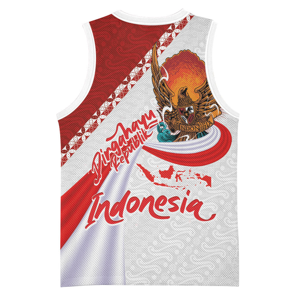 Indonesia Independence Day Basketball Jersey Dirgahayu-Long Live Indonesia