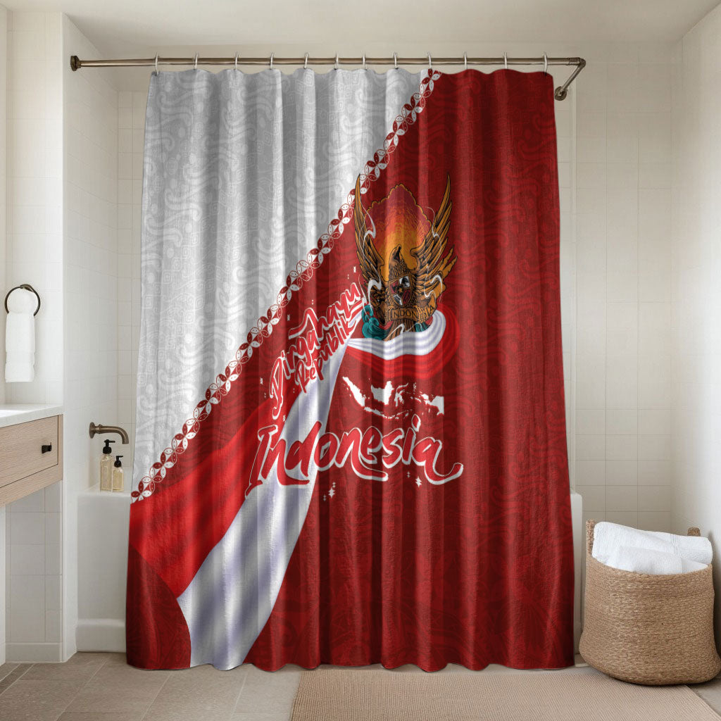Indonesia Independence Day Bathroom Set Dirgahayu-Long Live Indonesia