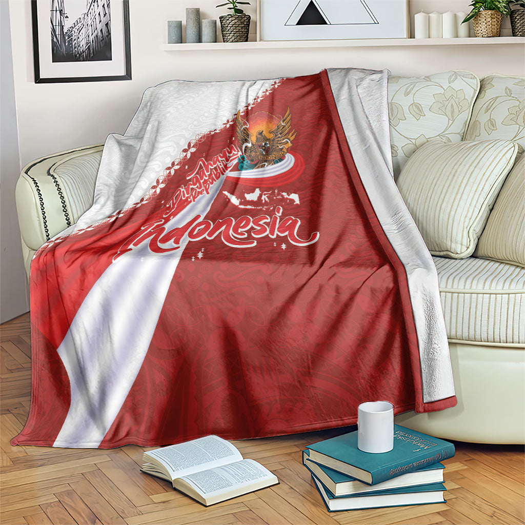 Indonesia Independence Day Blanket Dirgahayu-Long Live Indonesia