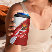 Indonesia Independence Day 4 in 1 Can Cooler Tumbler Dirgahayu-Long Live Indonesia