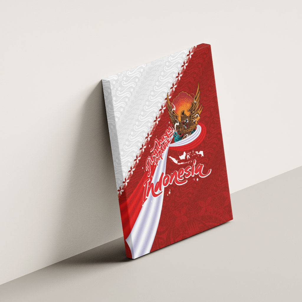 Indonesia Independence Day Canvas Wall Art Dirgahayu-Long Live Indonesia