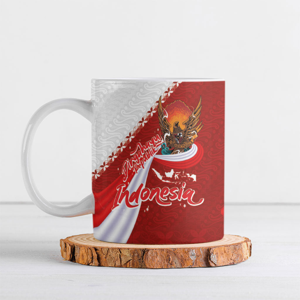 Indonesia Independence Day Ceramic Mug Dirgahayu-Long Live Indonesia