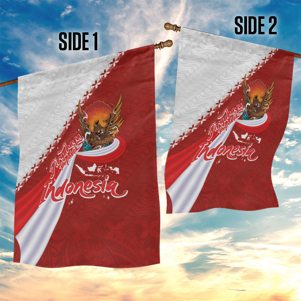 Indonesia Independence Day Garden Flag Dirgahayu-Long Live Indonesia