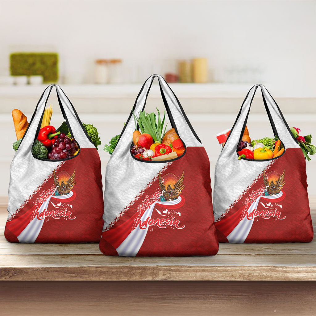 Indonesia Independence Day Grocery Bag Dirgahayu-Long Live Indonesia