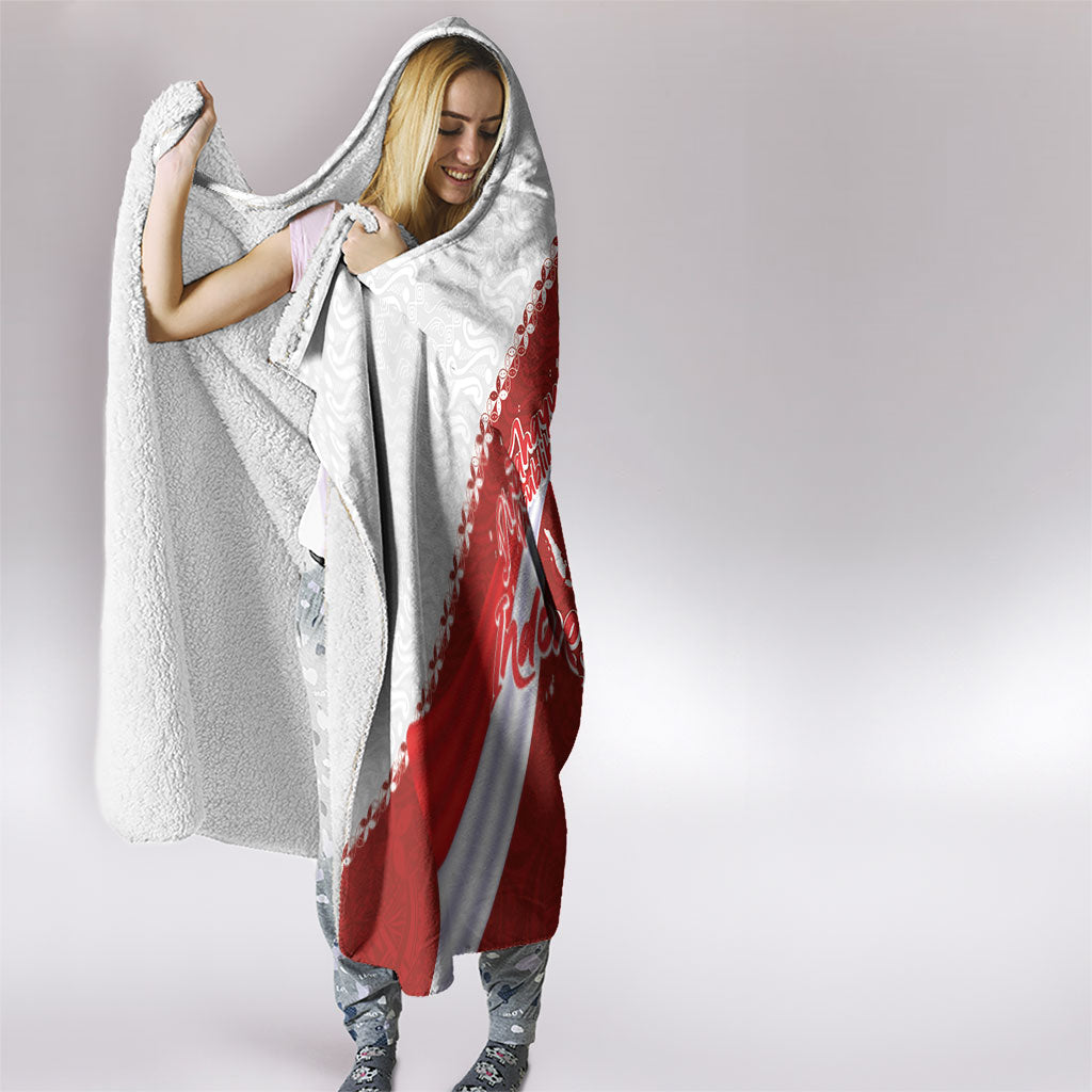 Indonesia Independence Day Hooded Blanket Dirgahayu-Long Live Indonesia