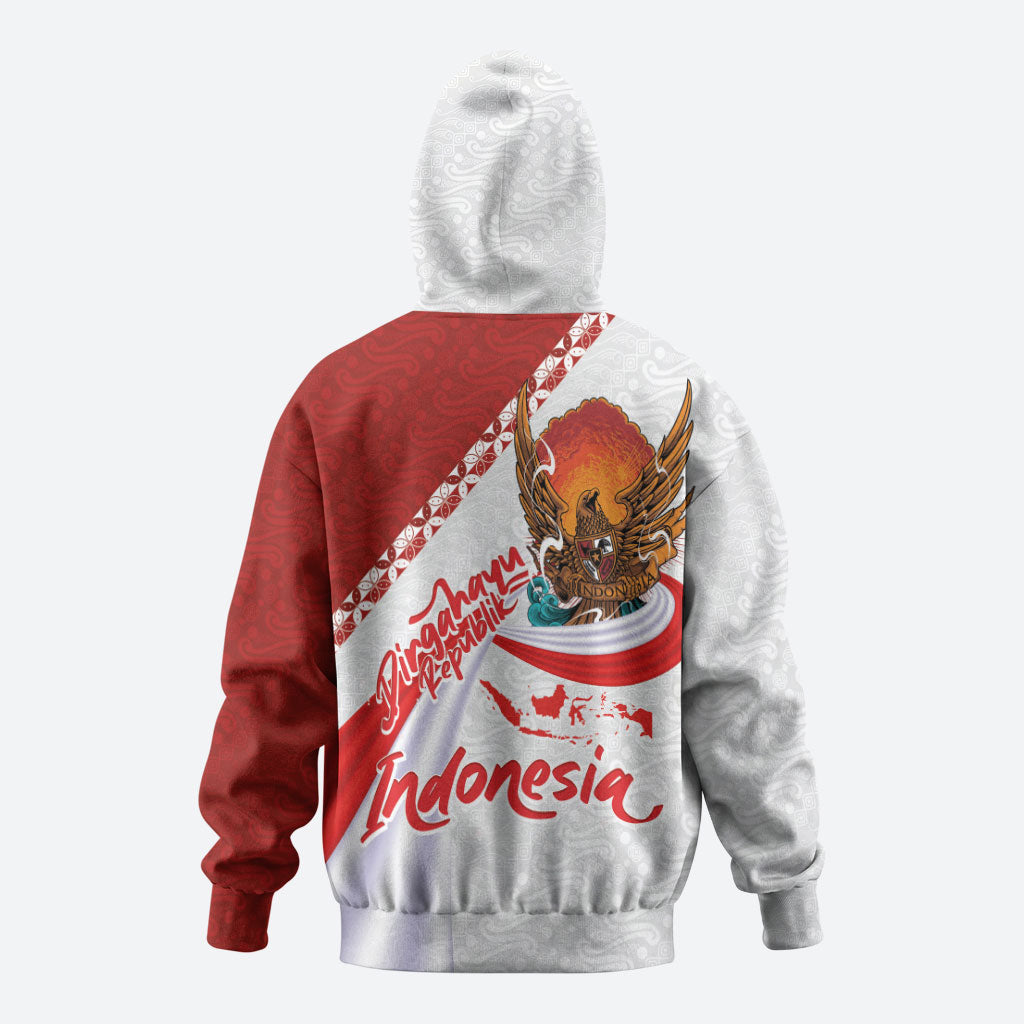 Indonesia Independence Day Hoodie Dirgahayu-Long Live Indonesia