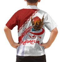Indonesia Independence Day Kid Hawaiian Shirt Dirgahayu-Long Live Indonesia