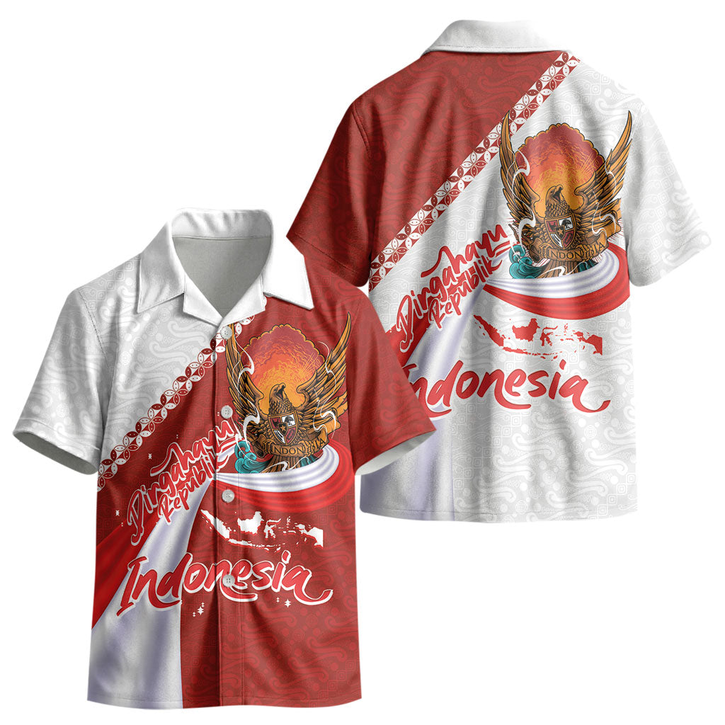 Indonesia Independence Day Kid Hawaiian Shirt Dirgahayu-Long Live Indonesia LT03