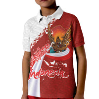 Indonesia Independence Day Kid Polo Shirt Dirgahayu-Long Live Indonesia
