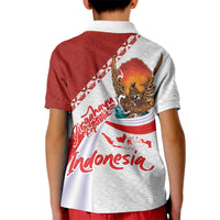 Indonesia Independence Day Kid Polo Shirt Dirgahayu-Long Live Indonesia