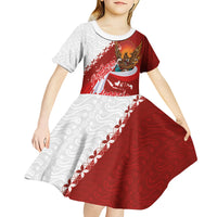 Indonesia Independence Day Kid Short Sleeve Dress Dirgahayu-Long Live Indonesia