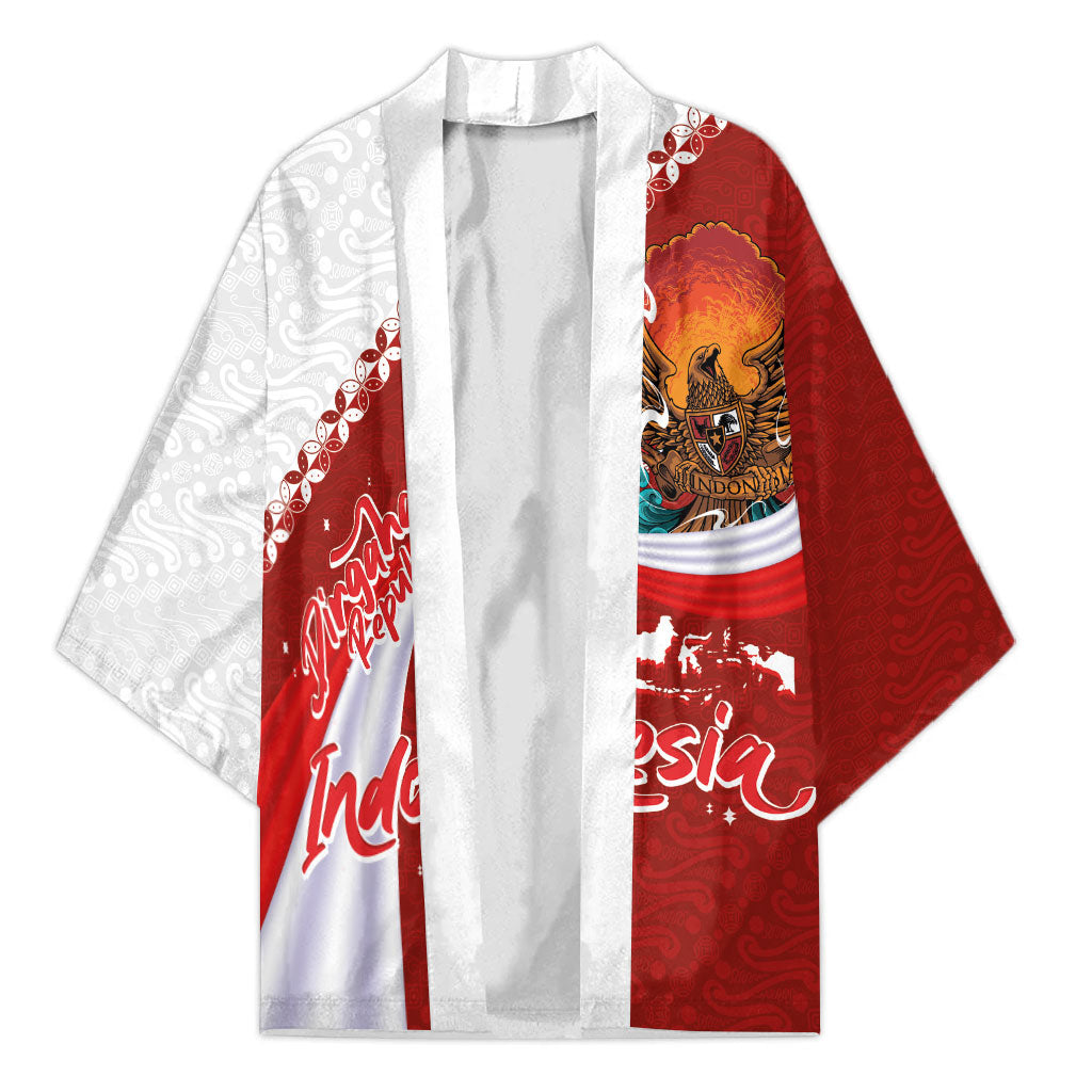 Indonesia Independence Day Kimono Dirgahayu-Long Live Indonesia