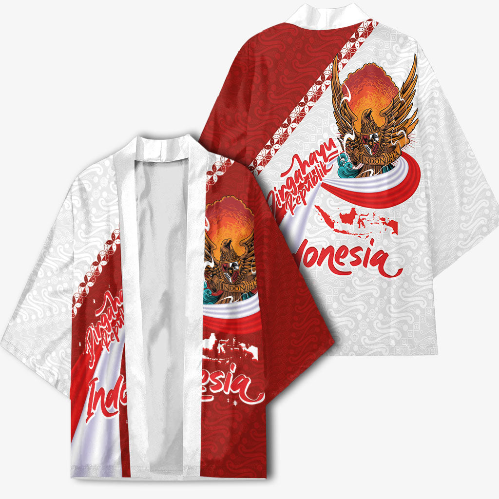 Indonesia Independence Day Kimono Dirgahayu-Long Live Indonesia