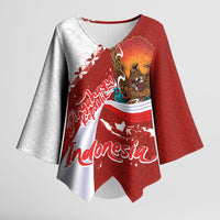 Indonesia Independence Day Kimono Sleeve Blouse Dirgahayu-Long Live Indonesia