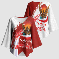 Indonesia Independence Day Kimono Sleeve Blouse Dirgahayu-Long Live Indonesia