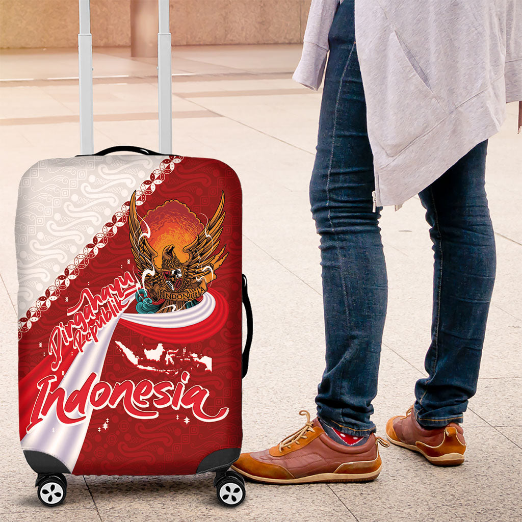 Indonesia Independence Day Luggage Cover Dirgahayu-Long Live Indonesia