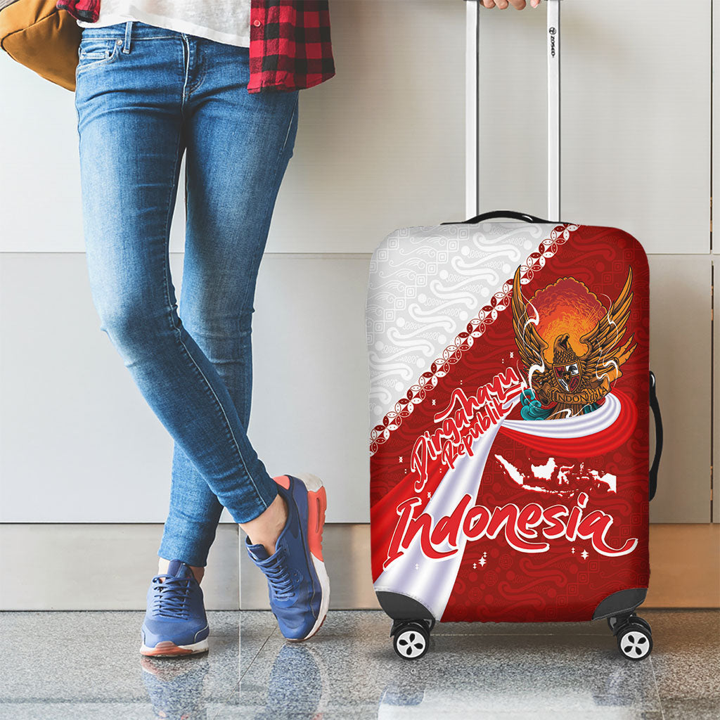 Indonesia Independence Day Luggage Cover Dirgahayu-Long Live Indonesia