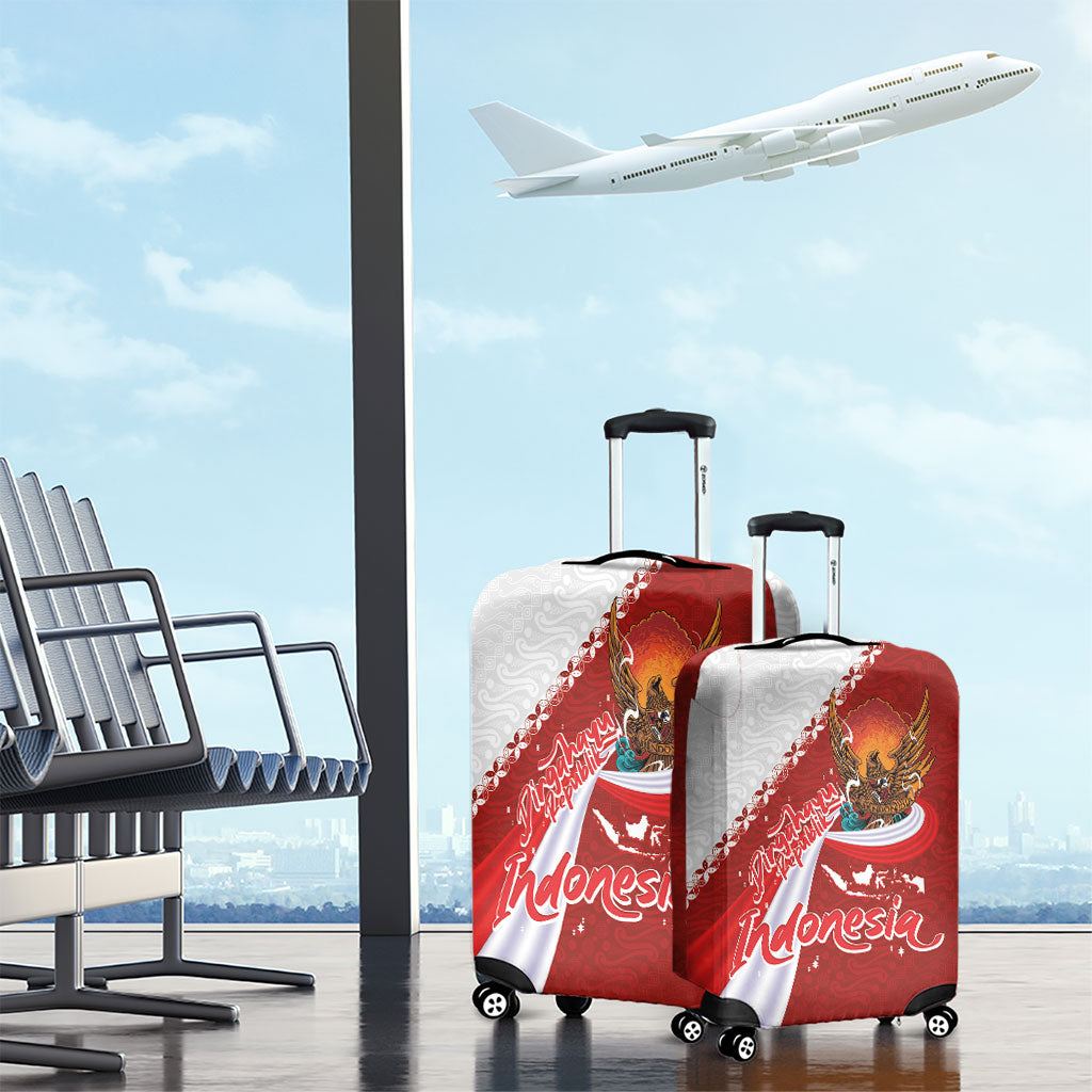 Indonesia Independence Day Luggage Cover Dirgahayu-Long Live Indonesia
