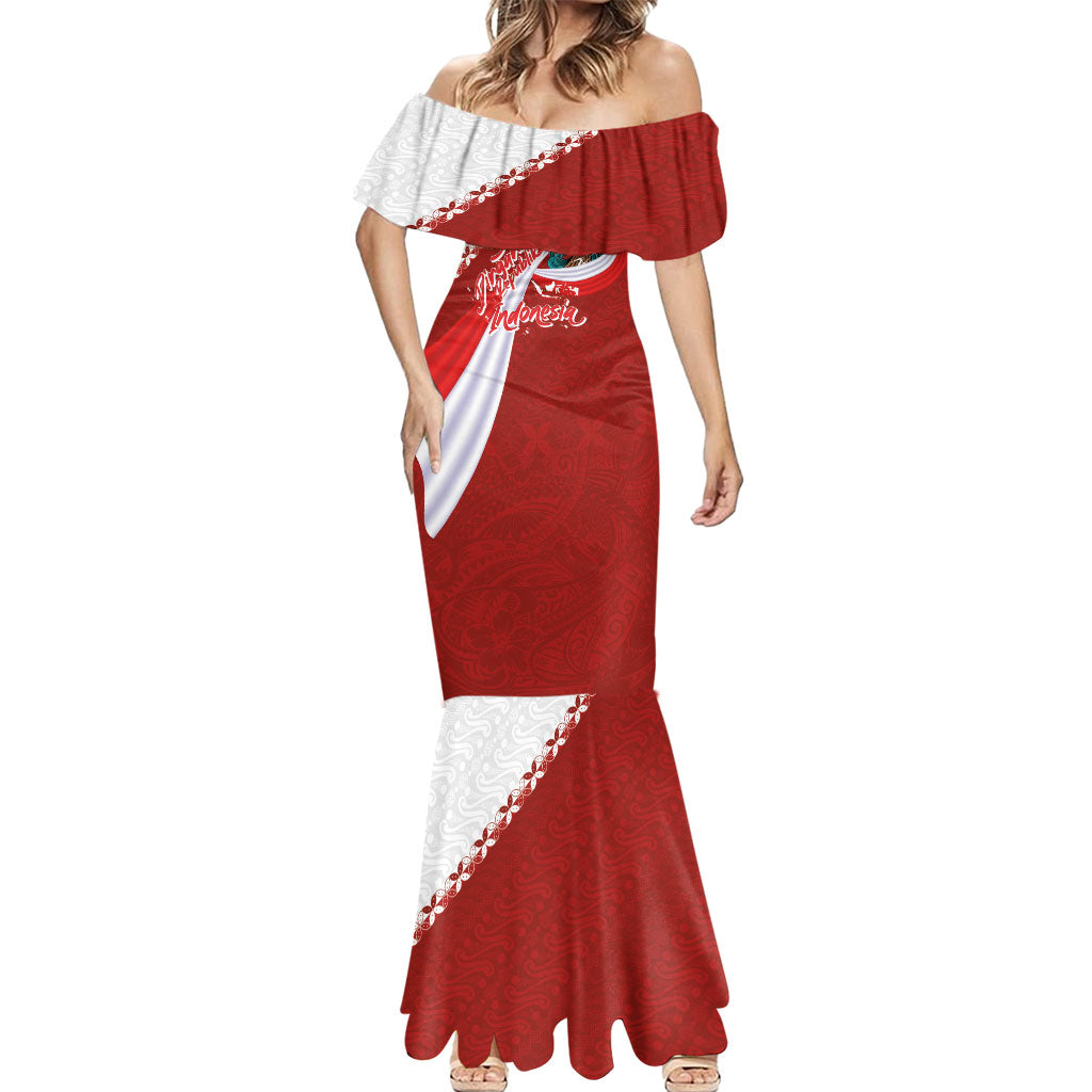 Indonesia Independence Day Mermaid Dress Dirgahayu-Long Live Indonesia