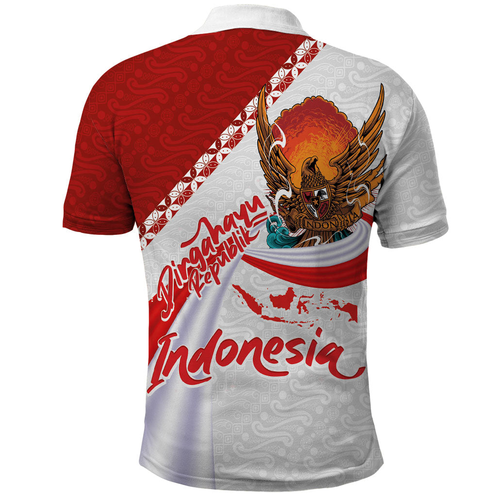 Indonesia Independence Day Polo Shirt Dirgahayu-Long Live Indonesia
