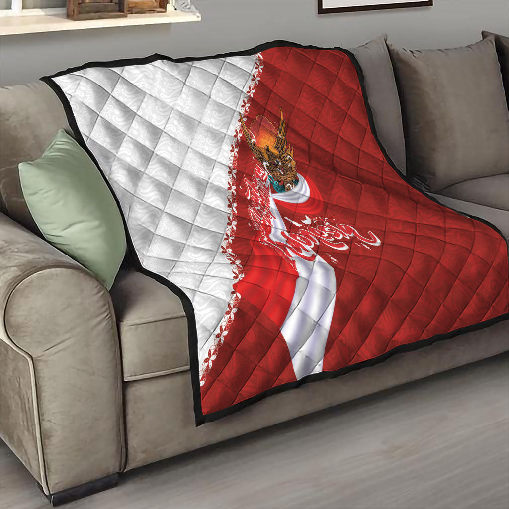 Indonesia Independence Day Quilt Dirgahayu-Long Live Indonesia