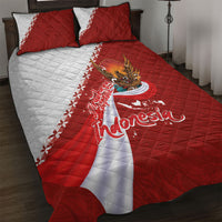 Indonesia Independence Day Quilt Bed Set Dirgahayu-Long Live Indonesia