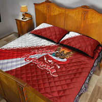 Indonesia Independence Day Quilt Bed Set Dirgahayu-Long Live Indonesia