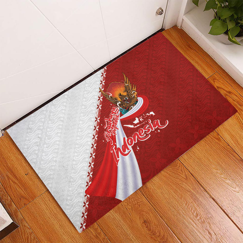 Indonesia Independence Day Rubber Doormat Dirgahayu-Long Live Indonesia