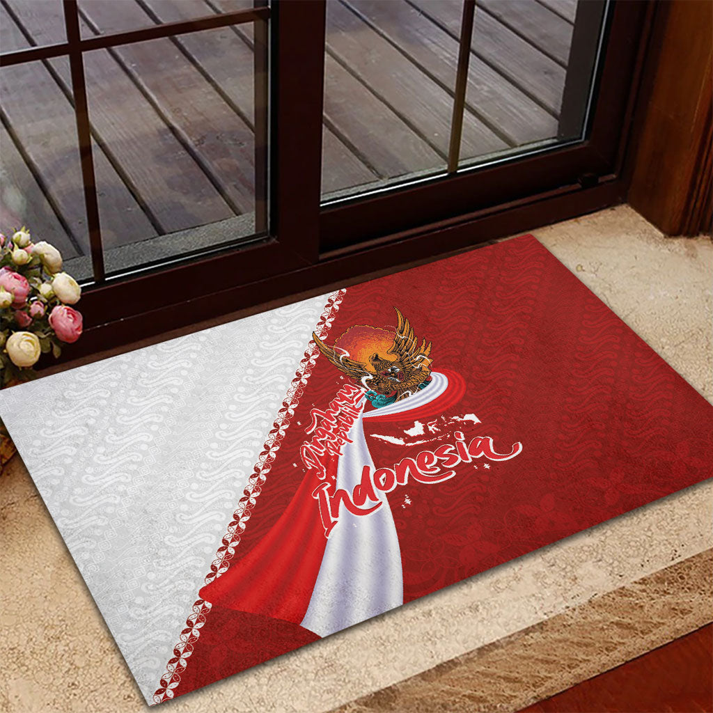Indonesia Independence Day Rubber Doormat Dirgahayu-Long Live Indonesia