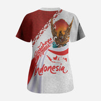 Indonesia Independence Day Scrub Top Dirgahayu-Long Live Indonesia