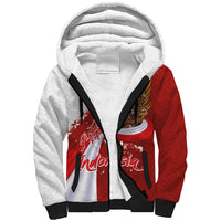 Indonesia Independence Day Sherpa Hoodie Dirgahayu-Long Live Indonesia