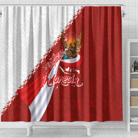 Indonesia Independence Day Shower Curtain Dirgahayu-Long Live Indonesia