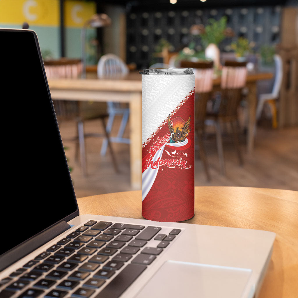 Indonesia Independence Day Skinny Tumbler Dirgahayu-Long Live Indonesia