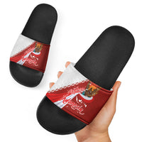Indonesia Independence Day Slide Sandals Dirgahayu-Long Live Indonesia