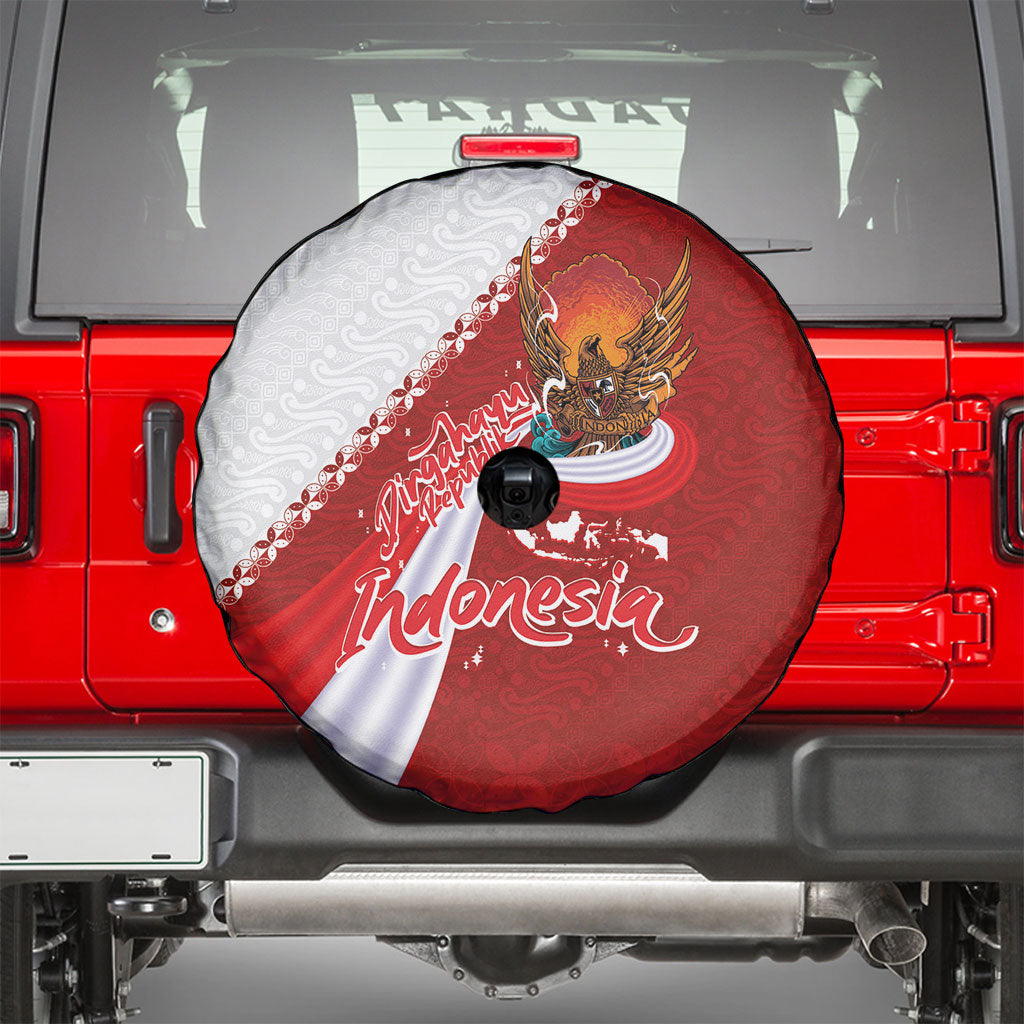 Indonesia Independence Day Spare Tire Cover Dirgahayu-Long Live Indonesia