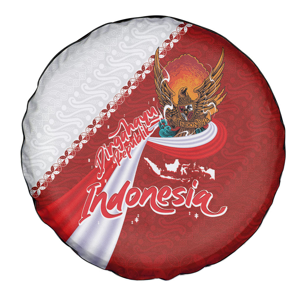 Indonesia Independence Day Spare Tire Cover Dirgahayu-Long Live Indonesia