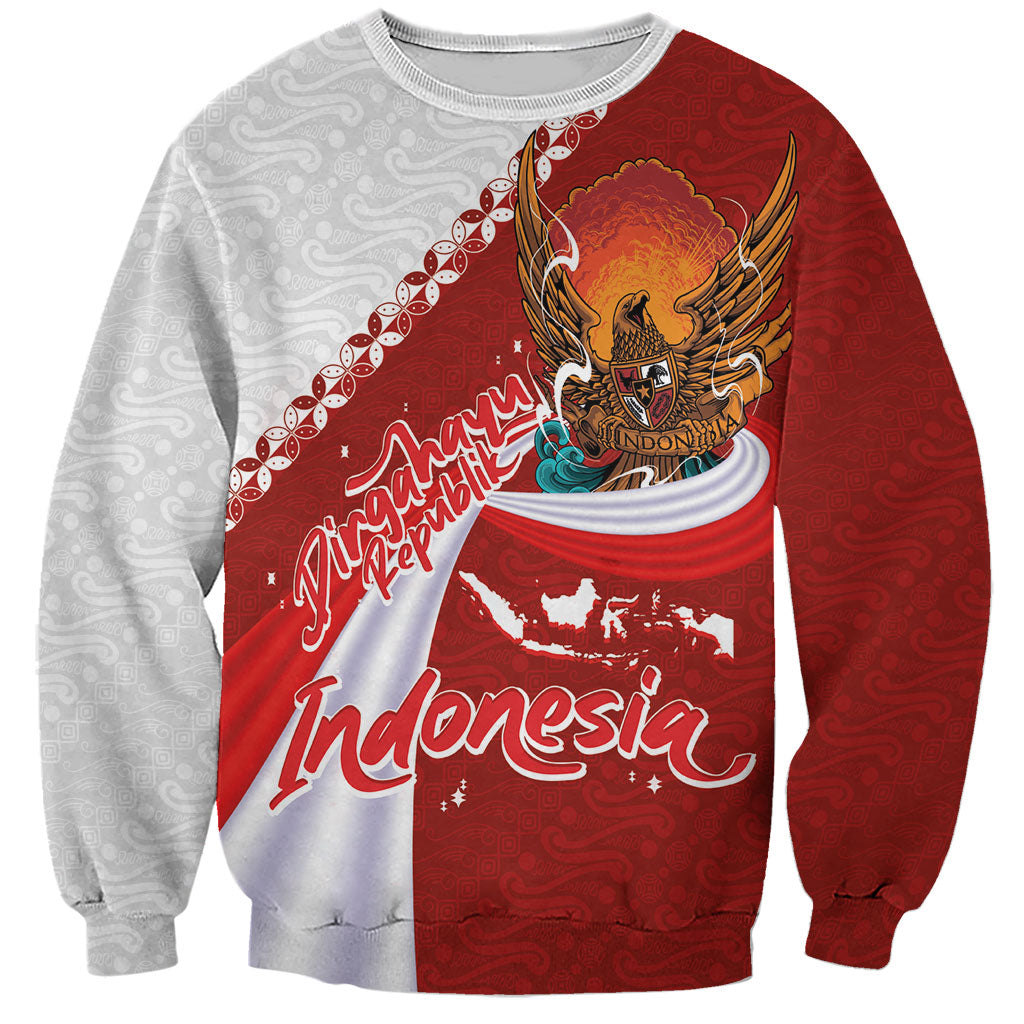 Indonesia Independence Day Sweatshirt Dirgahayu-Long Live Indonesia
