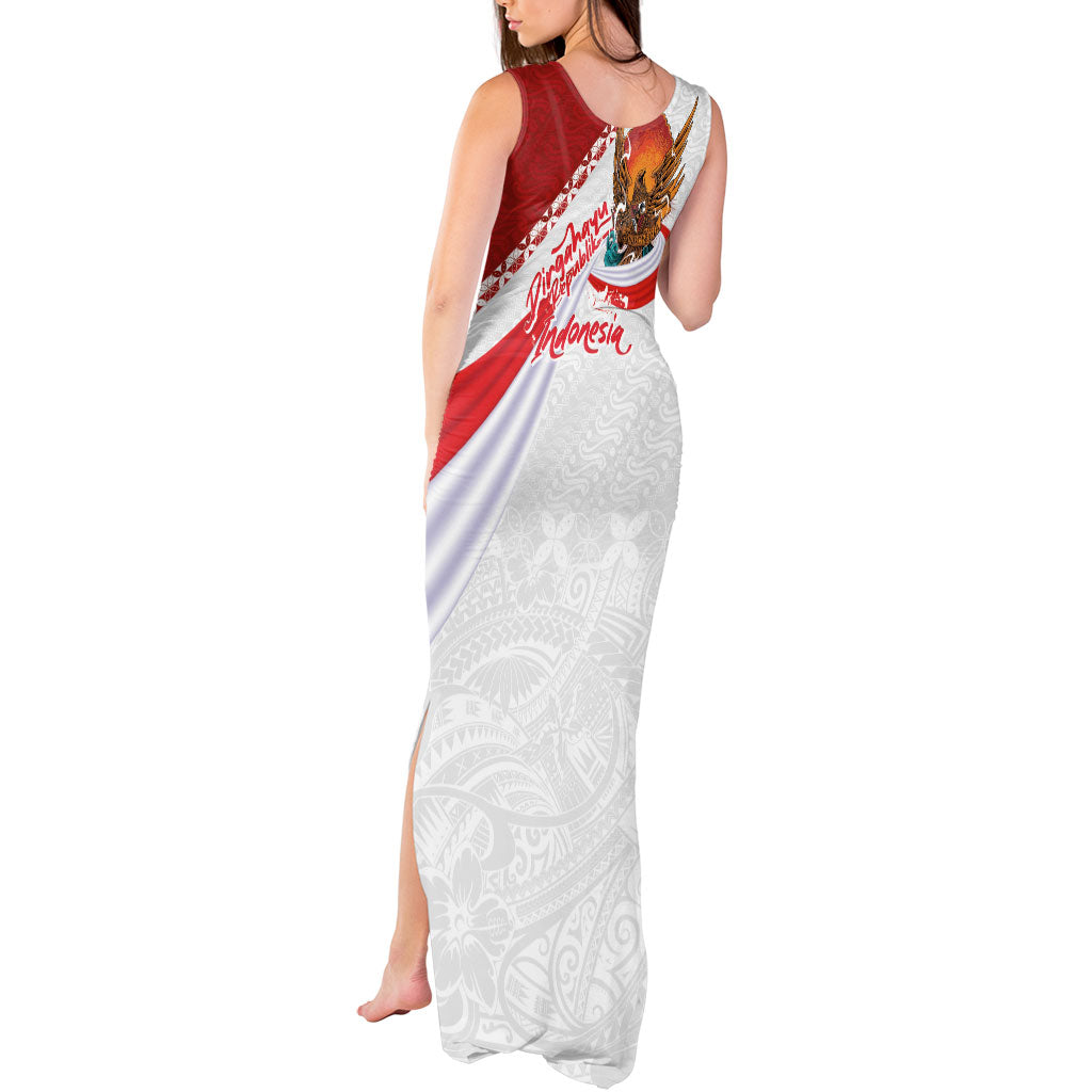 Indonesia Independence Day Tank Maxi Dress Dirgahayu-Long Live Indonesia