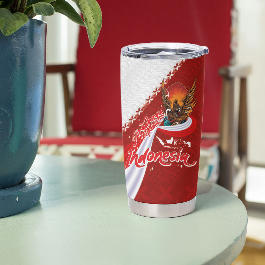 Indonesia Independence Day Tumbler Cup Dirgahayu-Long Live Indonesia