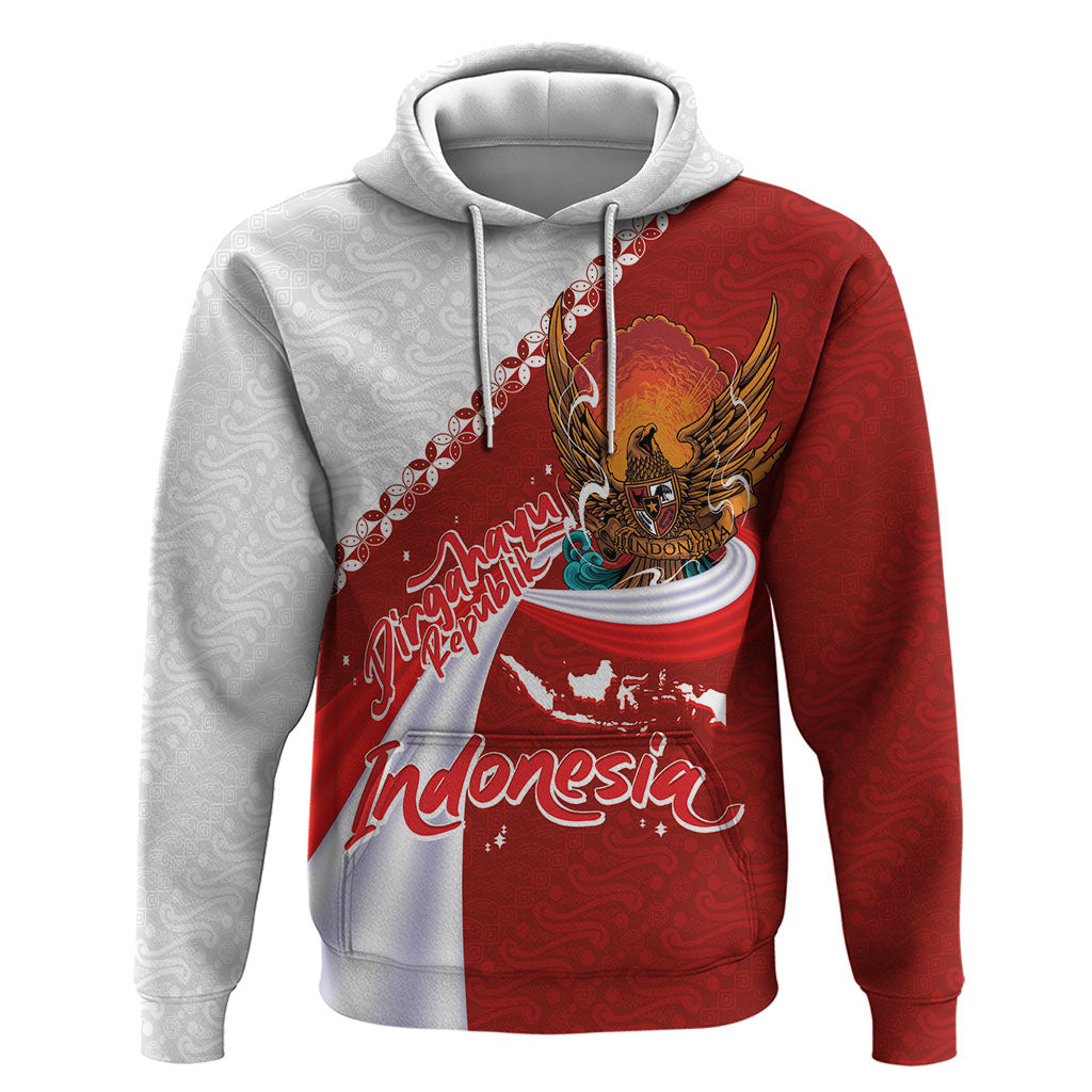 Indonesia Independence Day Zip Hoodie Dirgahayu-Long Live Indonesia