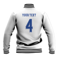 Scotland National Football Custom Baseball Jacket Flag-Inspired White Tartan Version
