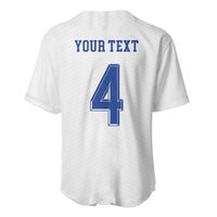 Scotland National Football Custom Baseball Jersey Flag-Inspired White Tartan Version