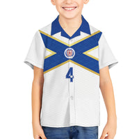 Scotland National Football Custom Hawaiian Shirt Flag-Inspired White Tartan Version