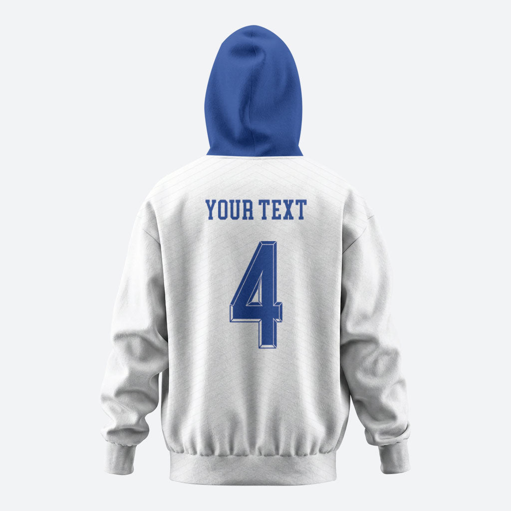 Scotland National Football Custom Hoodie Flag-Inspired White Tartan Version