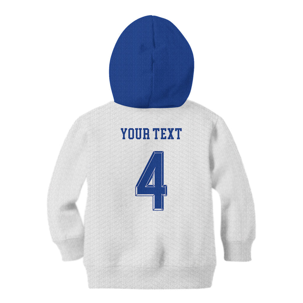 Scotland National Football Custom Kid Hoodie Flag-Inspired White Tartan Version