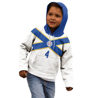 Scotland National Football Custom Kid Hoodie Flag-Inspired White Tartan Version