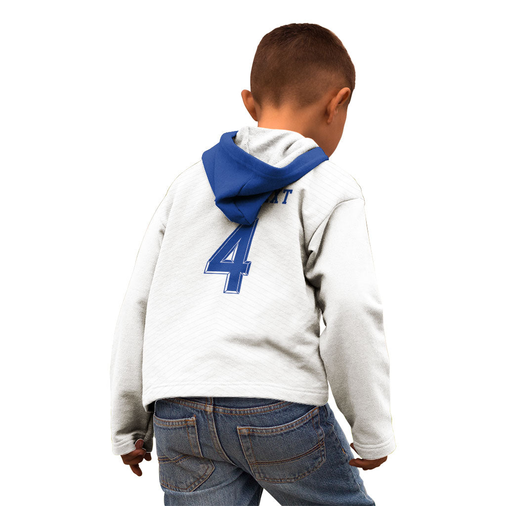 Scotland National Football Custom Kid Hoodie Flag-Inspired White Tartan Version