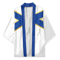 Scotland National Football Custom Kimono Flag-Inspired White Tartan Version