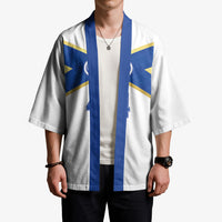 Scotland National Football Custom Kimono Flag-Inspired White Tartan Version