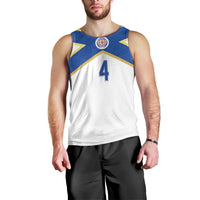 Scotland National Football Custom Men Tank Top Flag-Inspired White Tartan Version